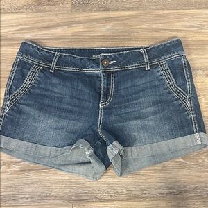 Maurices Dark Blue Jean Shorts
